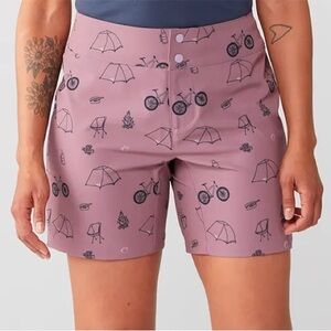Wild Rye Ruby Women's Mountain Bike Shorts 8” Outdoorin the Camp Mauve 12